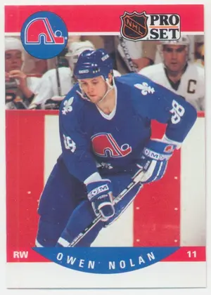 1990-91 PRO SET - OWEN NOLAN #635 ROOKIE