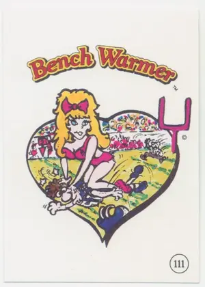1992 Benchwarmer - Sticker Card #111
