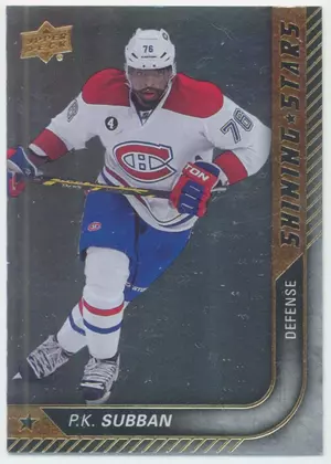 2015-16 UPPER DECK - P.K. SUBBAN #SS-9 SHINING STARS