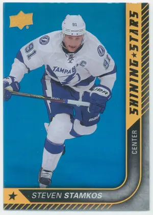 2015-16 UPPER DECK - STEVEN STAMKOS #SS-28 SHINING STARS ROYAL BLUE