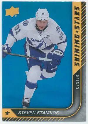 2015-16 UPPER DECK - STEVEN STAMKOS #SS-28 SHINING STARS ROYAL BLUE
