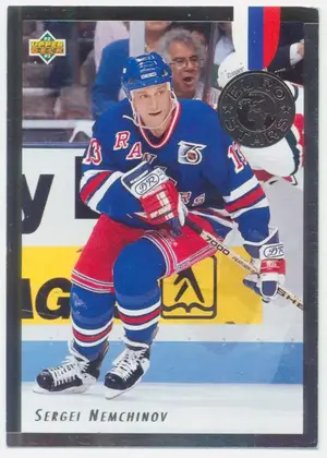 1992-93 UPPER DECK - SERGEI NEMCHINOV #E13 EURO STARS
