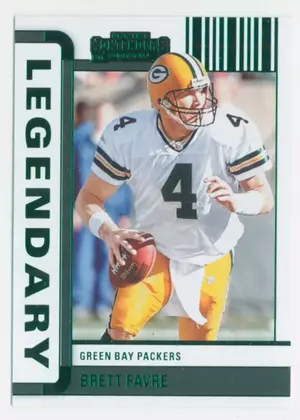 2022 Contenders Football - Brett Favre #LGD-BFA Legendary Emerald Parallel
