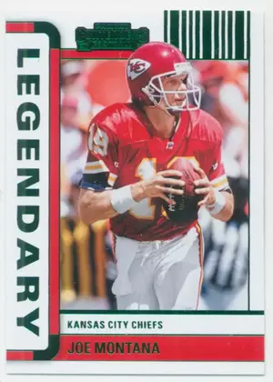 2022 Contenders Football - Joe Montana #LGD-JMO Legendary Emerald Parallel