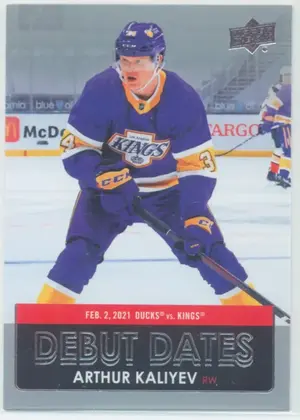 2021-22 UPPER DECK - ARTHUR KALIYEV #DD-4 DEBUT DATES