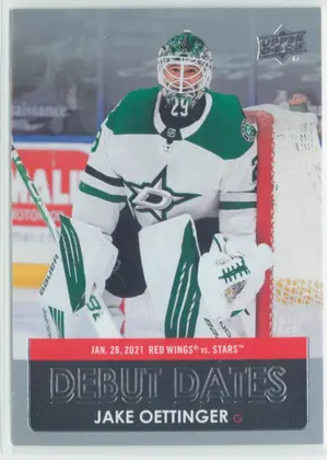 2021-22 UPPER DECK - JAKE OETTINGER #DD-20 DEBUT DATES