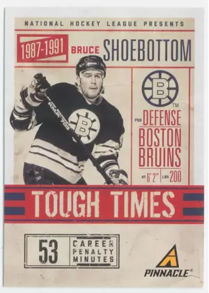 2011-12 PANINI PINNACLE - BRUCE SHOEBOTTOM #4 TOUGH TIMES