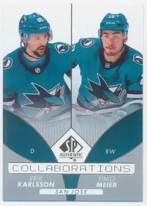 2022-23 SP AUTHENTIC - ERIK KARLSSON/TIMO MEIER #C-24 COLLABORATIONS