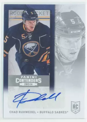 2013-14 PANINI CONTENDERS - CHAD RUHWEDEL #279 ROOKIE TICKET