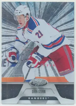 2011-12 PANINI CERTIFIED - DEREK STEPAN #150 TOTALLY SILVER PARALLEL