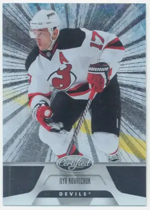 2011-12 PANINI CERTIFIED - ILYA KOVALCHUK #118 TOTALLY SILVER PARALLEL