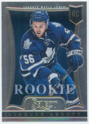 2013-14 PANINI SELECT UPDATE - SPENCER ABBOTT #375 ROOKIE