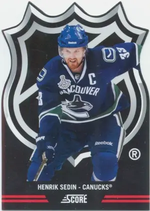 2011-12 SCORE - HENRIK SEDIN #8 SHIELD DIE CUTS