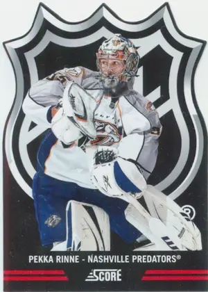 2011-12 SCORE - PEKKA RINNE #1 SHIELD DIE CUTS