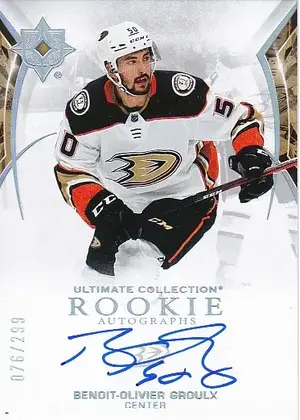 2021-22 Ultimate Collection 106 Benoit-Oliver Groulx 76/299 *Auto Rookie*