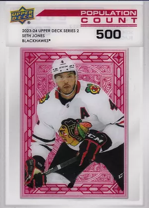 2023-24 Upper Deck Population Count 500 PC-33 Seth Jones