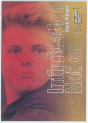 2021 Skybox Metal Universe Champions - Zach Wilson #IN-17 Intimidation Nation