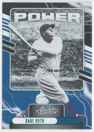 2021 Panini Absolute Retail - Babe Ruth #PO-1 Power Green Parallel