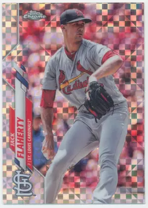 2020 Topps Chrome - Jack Flaherty #135 X-Fractor Parallel