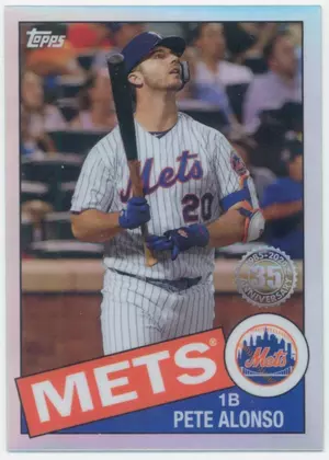 2020 Topps Chrome - Pete Alonso #85TC-18 1985 Topps