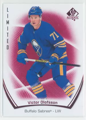 2021-22 SP AUTHENTIC - VICTOR OLOFSSON #64 LIMITED RED