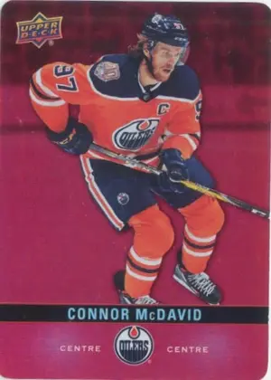 2019-20 TIM HORTONS - CONNOR McDAVID #DC-28 RED DIE CUTS