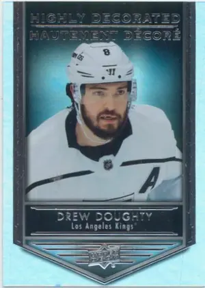 2019-20 TIM HORTONS - DREW DOUGHTY #HD-6 HIGHLY DECORATED