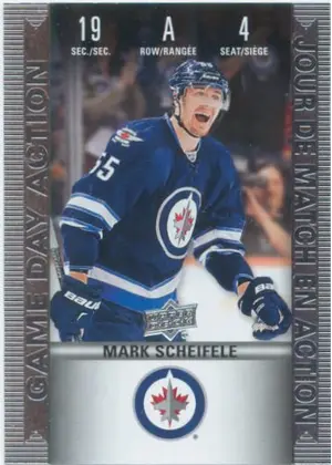 2019-20 TIM HORTONS - MARK SCHEIFELE #HGD-4 GAME DAY ACTION