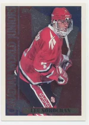 1995-96 TOPPS - LEE SOROCHAN #9CJ CANADIAN WORLD JUNIORS