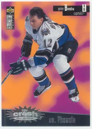 1996-97 COLLECTOR'S CHOICE - PETER BONDRA #C4 YOU CRASH THE GAME⚠️