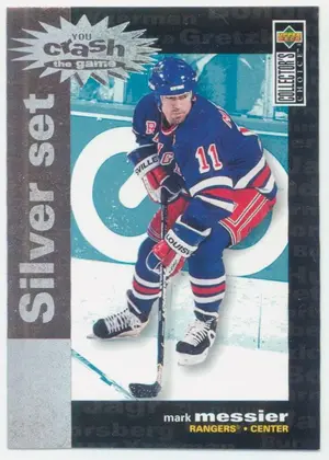 1995-96 COLLECTOR'S CHOICE - MARK MESSIER #C6 YOU CRASH THE GAME SILVER SET