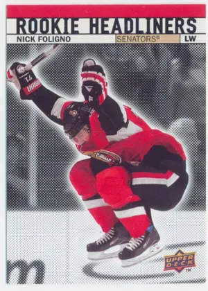 2007-08 UPPER DECK - NICK FOLIGNO #RH19 ROOKIE HEADLINERS