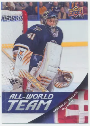 2011-12 UPPER DECK - JAROSLAV HALAK #AW13 ALL-WORLD TEAM