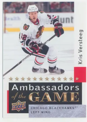 2009-10 UPPER DECK - KRIS VERSTEEG #AG36 AMBASSADORS OF THE GAME