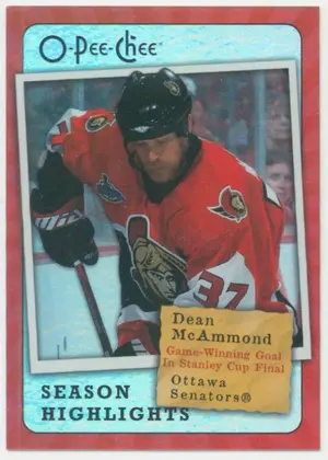 2007-08 O-PEE-CHEE - DEAN McAMMOND #SH12 SEASON HIGHLIGHTS⚠️
