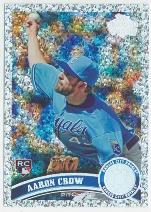 2011 Topps - Aaron Crow #633 Platinum Diamond Anniversary Parallel
