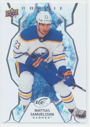 2021-22 UPPER DECK ICE - MATTIAS SAMUELSSON #119 ROOKIE
