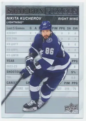 2023-24 UPPER DECK - NIKITA KUCHEROV #SB-1 STAT BOX FILLERS