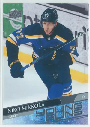 2020-21 UPPER DECK - NIKO MIKKOLA #470 YOUNG GUNS