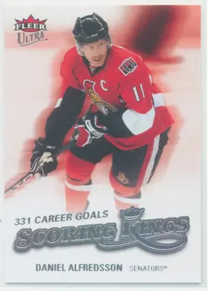 2008-09 FLEER ULTRA - DANIEL ALFREDSSON #SK8 SCORING KINGS