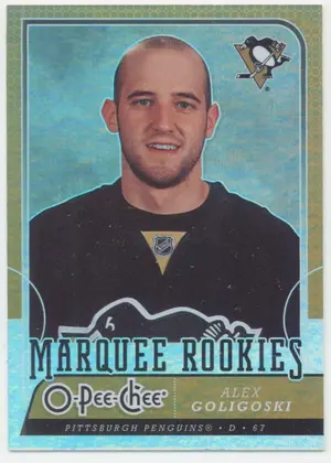 2008-09 O-PEE-CHEE - ALEX GOLIGOSKI #509 MARQUEE ROOKIES RAINBOW FOIL