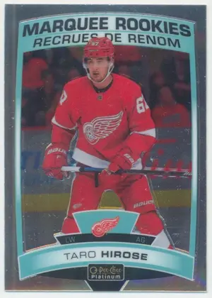 2019-20 O-PEE-CHEE PLATINUM - TARO HIROSE #198 MARQUEE ROOKIES