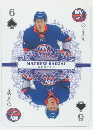 2022-23 O-PEE-CHEE - MATHEW BARZAL #6-SPADES PLAYING CARDS