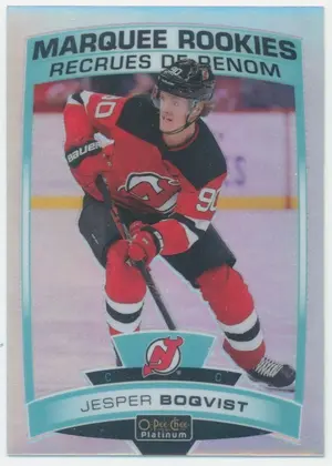 2019-20 O-PEE-CHEE PLATINUM - JESPER BOQVIST #187 MARQUEE ROOKIES RAINBOW