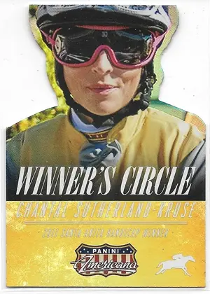 2015 Panini Americana Winner's Circle Gold #1 Chantal Sutherland-Kruse