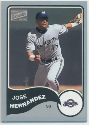 2003 Topps Bazooka - Jose Hernandez #187 Silver Border Parallel
