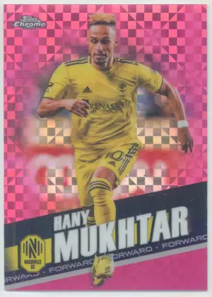 2022 Topps Chrome MLS - Hany Mukhtar #13 Pink X-Fractor Parallel