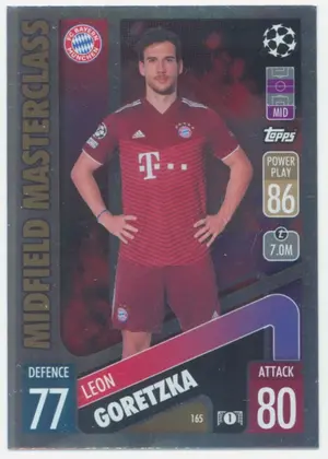 2021-22 Topps Match Attax UCL - Leon Goretzka #165 Midfield Masterclass
