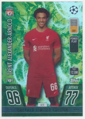 2021-22 Topps Match Attax UCL - Trent Alexander-Arnold #LEE Emerald Limited Edition