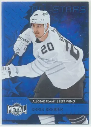 2020-21 SKYBOX METAL UNIVERSE - CHRIS KREIDER #196 BLUE SPECTRUM